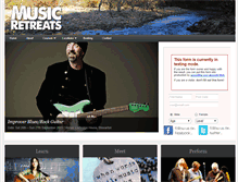 Tablet Screenshot of musicretreats.com